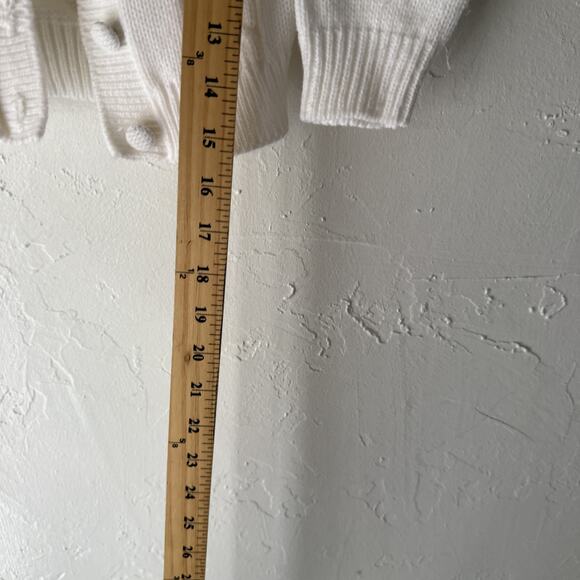 Vintage Miniwaves Sweater Girls Small Cable Knit Floral Made USA 90s Cottage - Picture 6 of 8